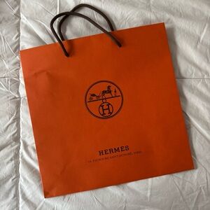 Hermes Paper Shopping Bag 11.75” x 11.75”